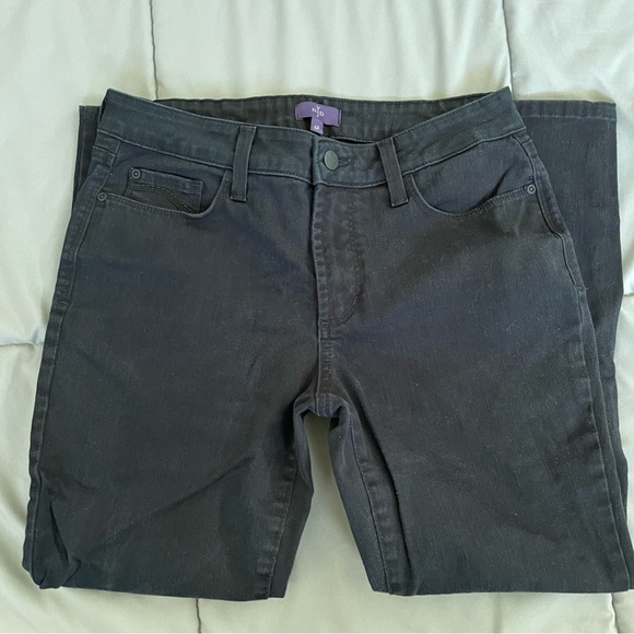 NYDJ High-Waist Black Skinny Ankle Lift-Tuck Jeans - Picture 4 of 16